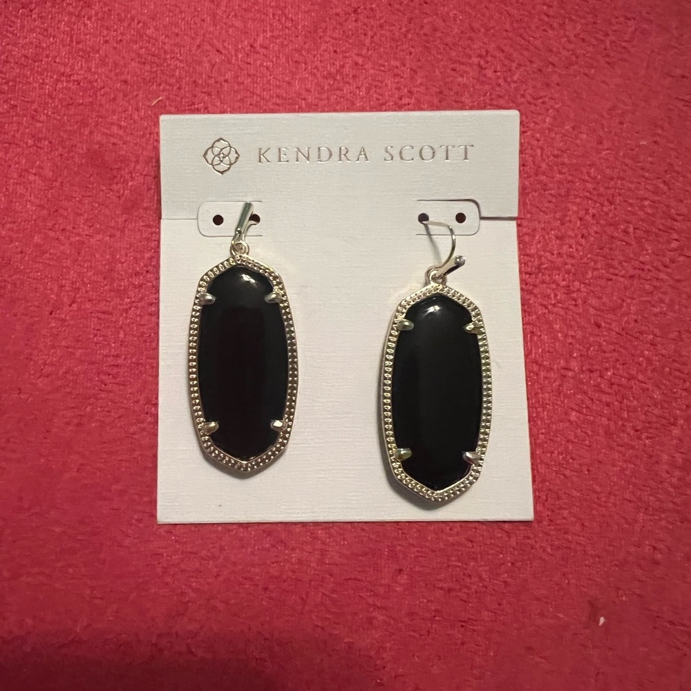 Kendra Scott Elle Earrings Black/Gold
